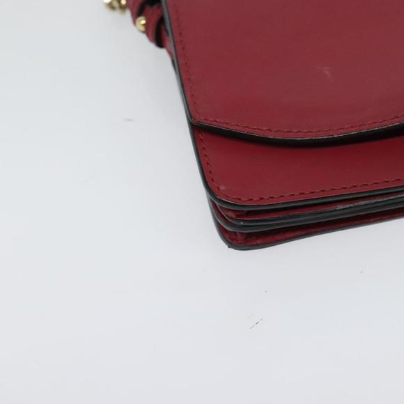 BURBERRY Chain Wallet Leather Pink Gold Auth bs28328 - Picture 15 of 16